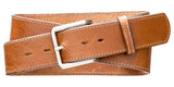 Classic Top Stitch Belt - Cognac